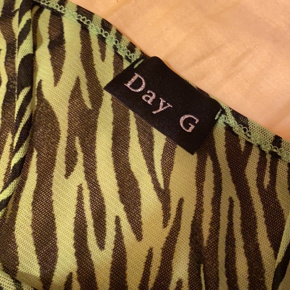 Zebra Mesh Mini Dress - Picture 3 of 3